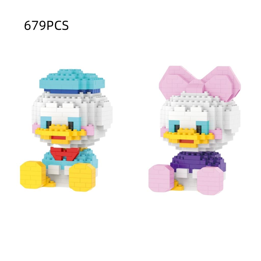 Cute Particle Building Blocks Toys Mickey Minnie Mickey Mouse Building Blocks Assembly Toys Birthday Gifts Halloween Christmas