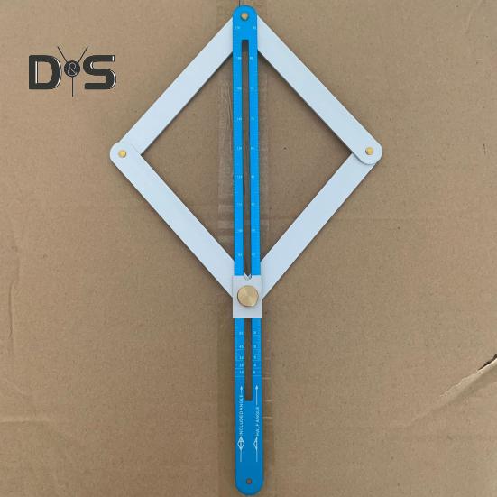 Eckwinkelsucher mit Skalen, hochpräzise, multifunktionale Diagonalwinkellehre aus Aluminiumlegierung, Winkelmesser, Winkelmesswerkzeuge für die Holzbearbeitung