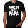 Worlds Best Papa TShirt Large Size Loose Casual Tee
