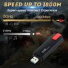 Adapter 1800Mbps 2.4G/5GHz Dual Band 802.11AX Wireless Wi-Fi Dongle Network Card USB 3.0 WiFi Adapter For Windows 7/10/11