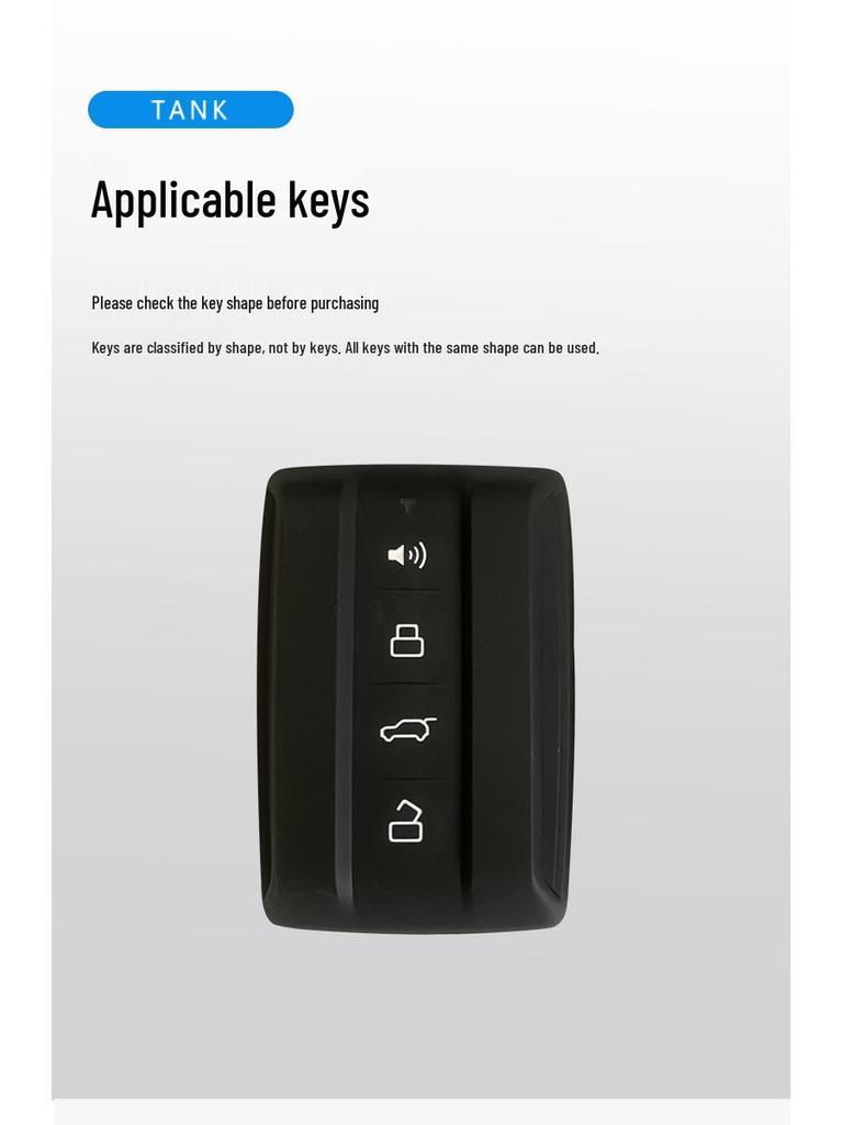 Tank 300/500 Cyber Key Case for Wey Car - New City Version