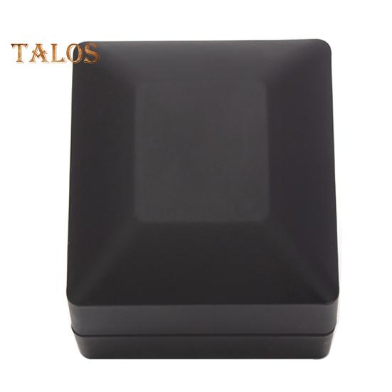 

Светящаяся шкатулка для колец со светодиодной подсветкой Компактная портативная мягкая подкладка для помолвочных колец Подарочная коробка для ювелирных изделий матовый черный