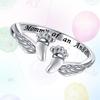Neuer grenzüberschreitender Engelsfingerring: Süßer, eleganter, warmer Schmuck mit Babyfußabdrücken für Frauen.