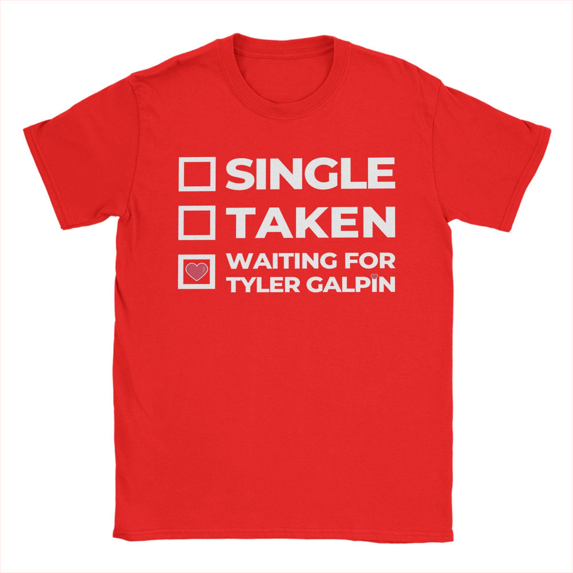 Waiting For Tyler Galpin Graphic Printing T Shirt for Men Women 100% Cotton Tee Shirt Clothing S