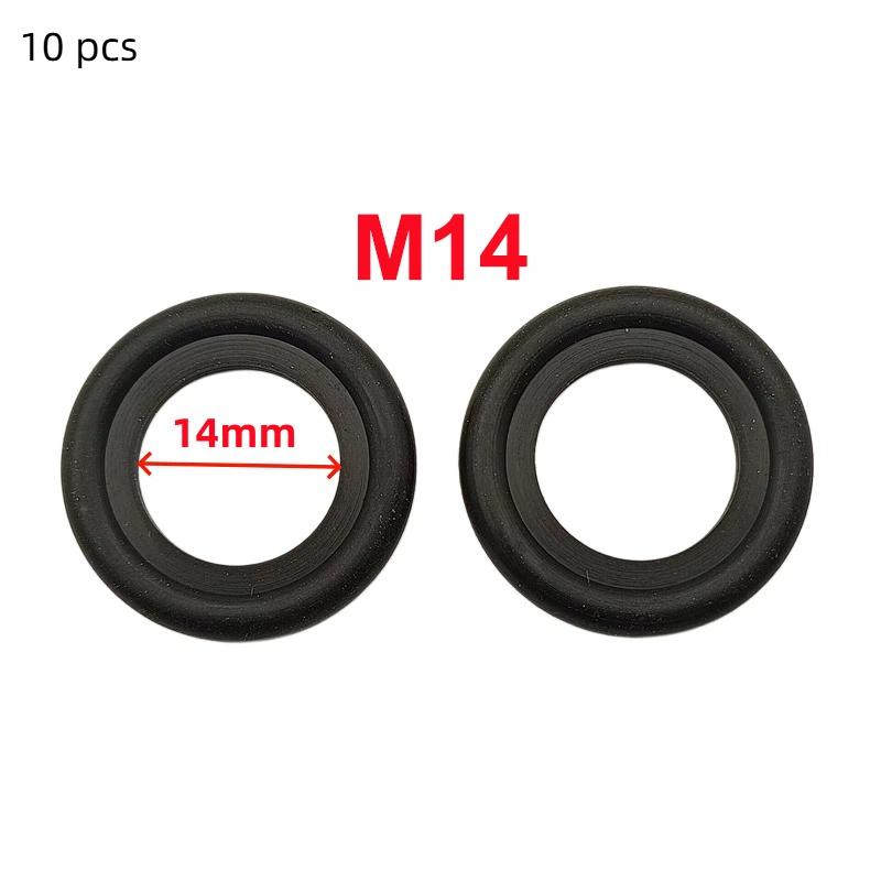 

50pcs Rubber Engine Oil Drain Plug Gasket Fit M12M14 Screw Sealing Shim Wear Automotive Seal Up Ring Accessories Oil Pan Gaskets 10pcs M14