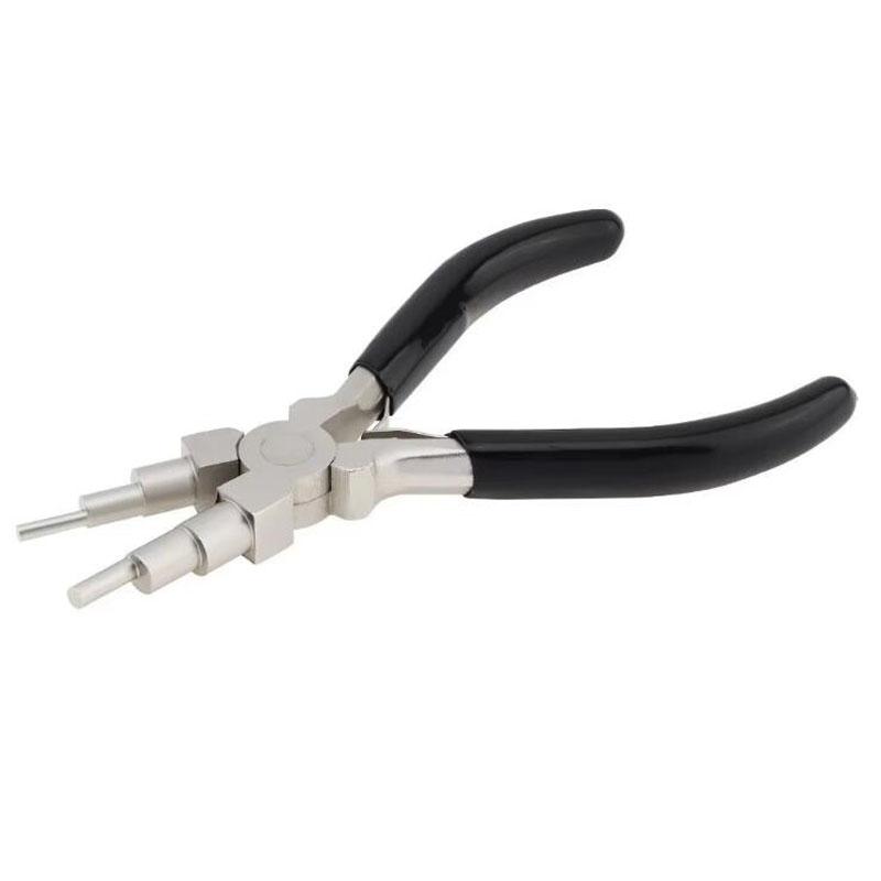 Wire Wrapping 6 w 1 Szczypce do gięcia drutu Narzędzie ręczne Jubilerstwo Szczypce okrągłe Odporne na zużycie Solidne Szczypce 6-stopniowe