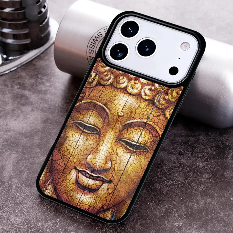 Buddha statue Vintage Phone Case For iPhone 17 16 15 14 13 12 11 Pro Max Plus 17Air Soft Silicone Cover