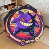 1 Stück Gengar Galaxy Automatischer Faltregenschirm - Kompaktes 8-Rippen-Design, Langlebiger Kunststoff & Eisen, Leicht für den Täglichen Gebrauch im Freien, a0929192