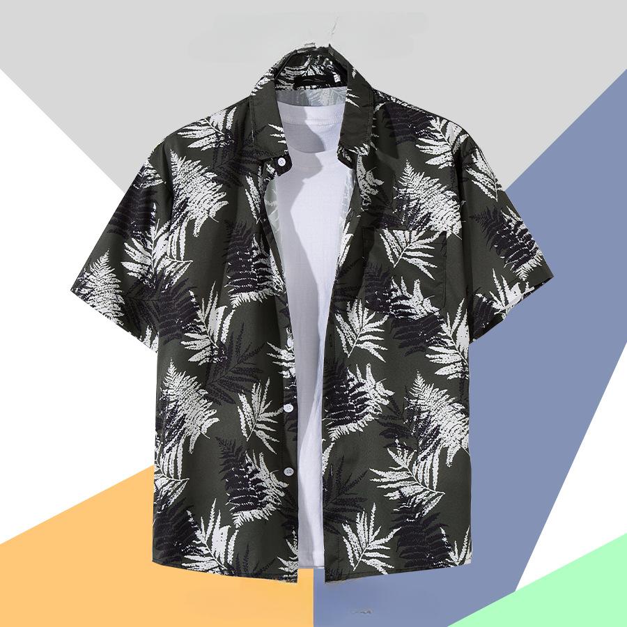 Flower Shirt Men's Short-sleeved Summer Loose Casual Shirt