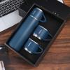 Business Stainless Steel Vacuum Flask Three-lid Gift Straight Cup Portable Outdoor Travel Mug