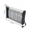 Commercial Mosquito Killer Lamp, Silent Wall Mounted Insect Trap for Hotel Bedroom Restaurant Garden Farm