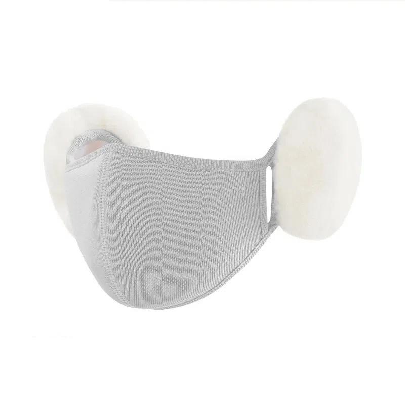 Ženy Podzim Zima Cyklistika Větruodolná klapka do uší Chladuvzdorné Mušlové chrániče sluchu Fleece Hřejivá maska ​​na ústa