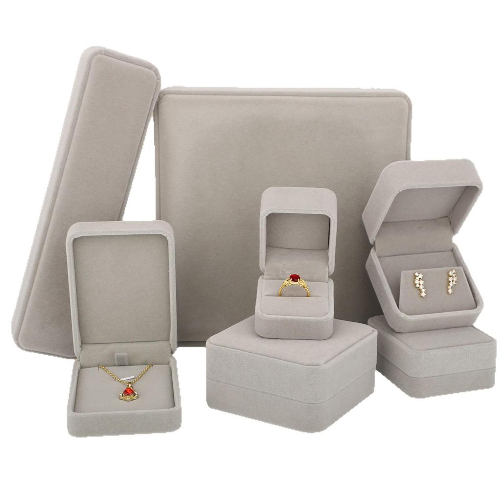 Velvet Jewelry Storage Box with Rounded Corners - Ring, Necklace, Bracelet, Beads Gift Box.