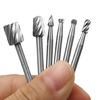 6Pieces Carbides Rotary Burr Set Die Grinder Bit 3mm Shank Grinder Drill Rotary