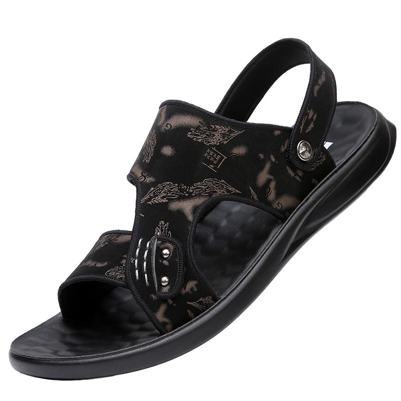 Vintage Classic Men's Sandals Comfortable Versatile Flat Shoes Beach Shoes Fashion Casual Shoes Indoor Outdoor Sandals Slippers