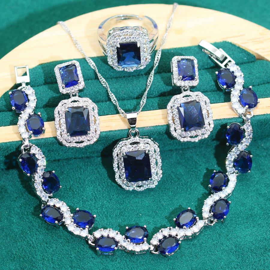 

2024 Latest Collection featuring Zircon Necklace and Earrings Practical Household Product