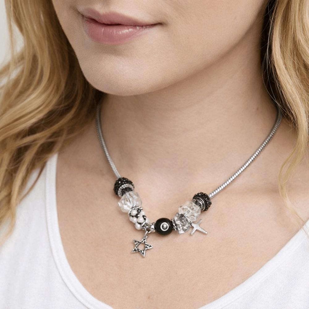 Star Charms Star Cross Bracelet Adjustable Necklace Charm Bracelet No.8 Ball Bracelet  Jewelry Gift