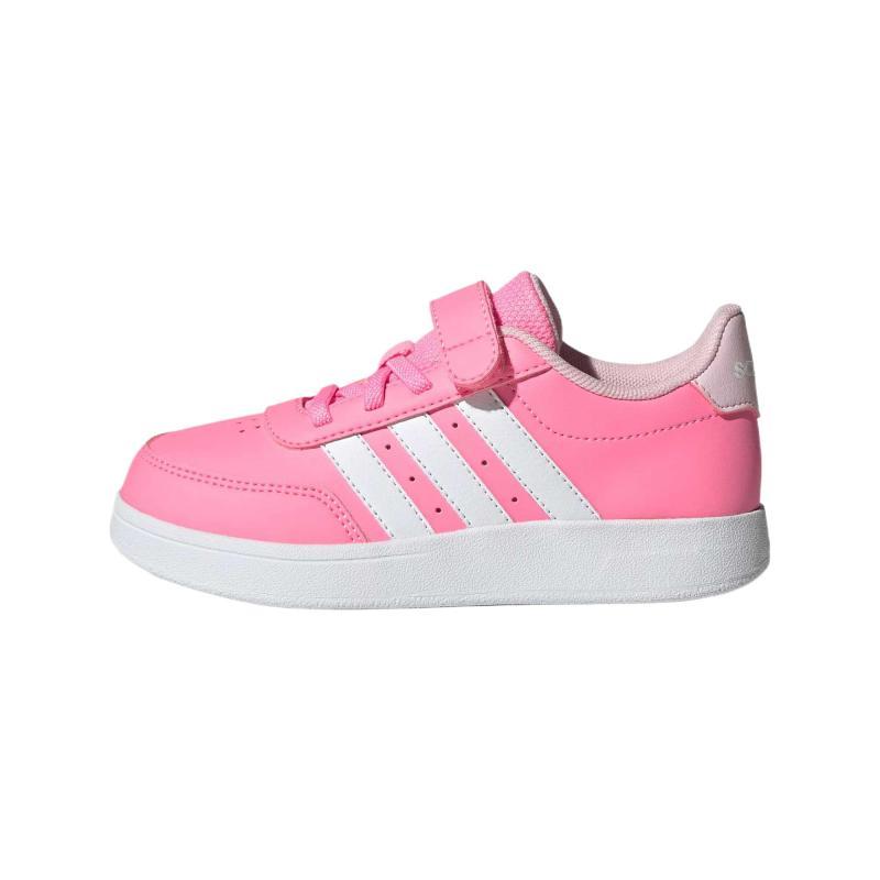 Adidas BREAKNET 2.0 Low top Skateboard Shoes Pink/White/Clear Kids  Sneakers JI1684 34