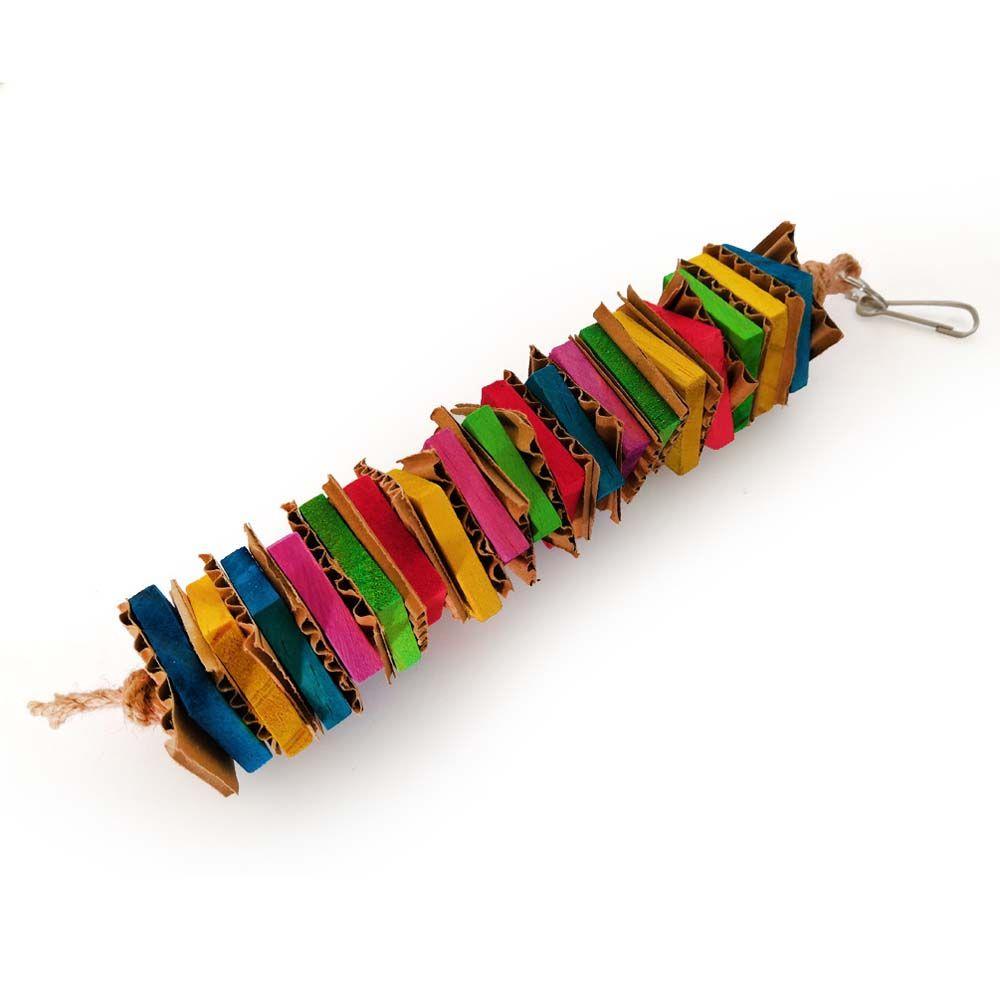 Knoten für mittelgroße Vögel Papageien Holzklotz Beißspielzeug Papageien Kauspielzeug Vogelzubehör Papageienspielzeug