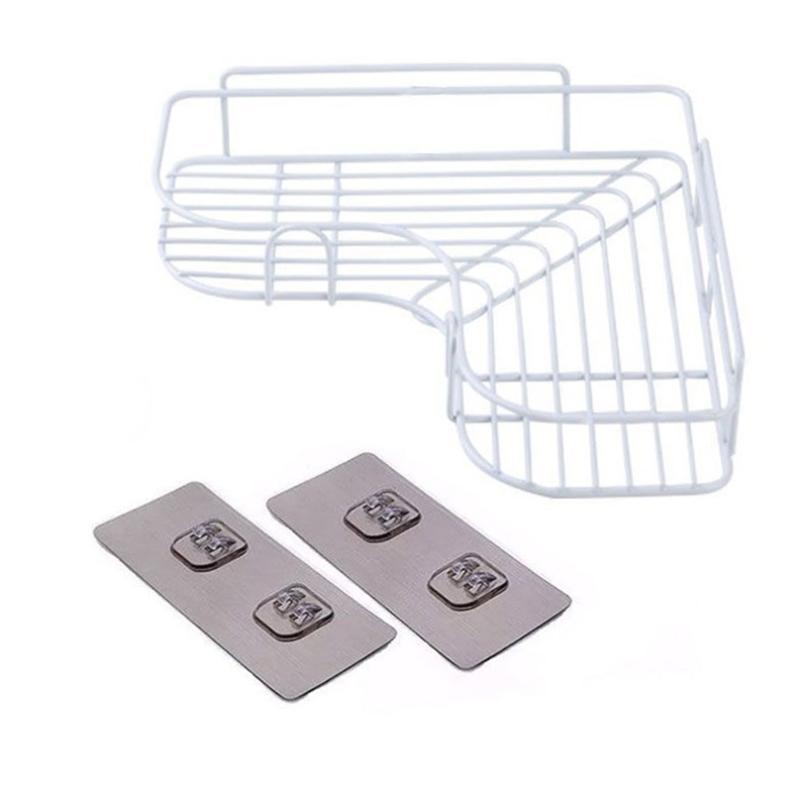 

Новая полка для ванной комнаты, органайзер для душа, треугольная косметическая полка для хранения, кухонный туалет 36x26x12cm белый