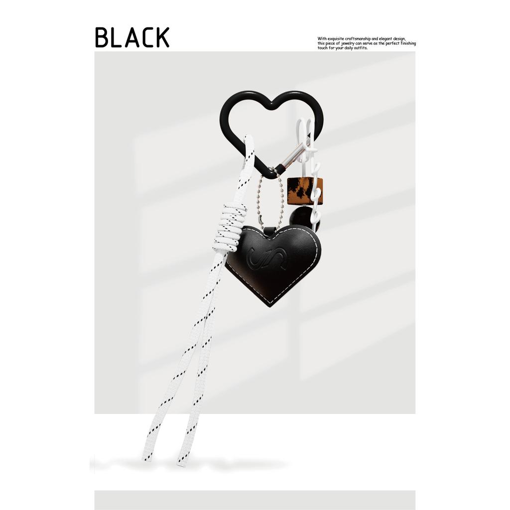Creative Leather Love Knot Alloy Lanyard Car Decorative Lanyard Small Fresh Bag Pendant Versatile Small Gift Bag Charm