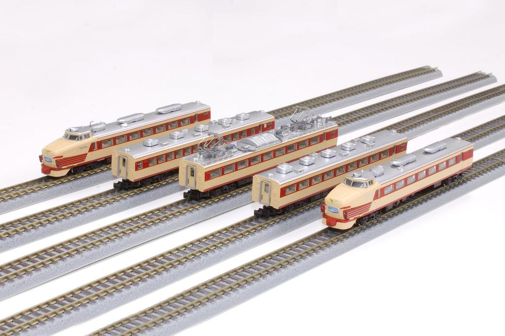 Rokuhan Z Gauge JNR 485 Series Limited Express Train, Early Model, Raicho, JNR Color, 5-Car Basic Set, T030-4, Model Train