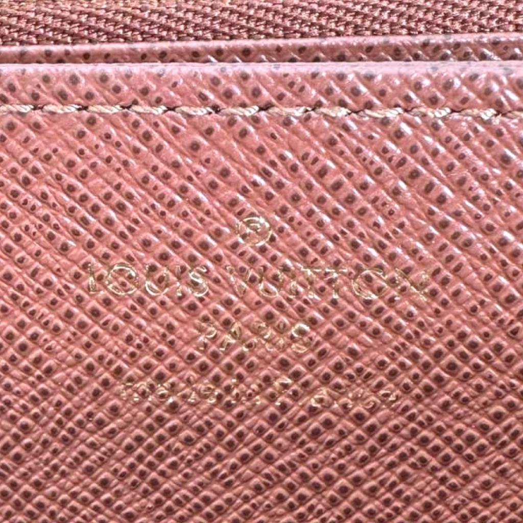 Louis Vuitton Monogram Zippy Geldbörse Monogramm-Canvas Braun Damen M42616 Gebraucht