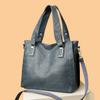 Vintage Leather Shoulder Crossbody Bag Tote Structured Leather Tote Bag with Adjustable Strap Women's Shoulder Bag for Daily Use