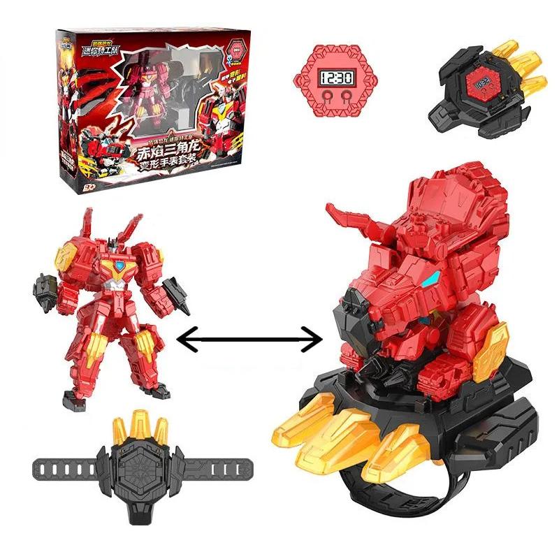 

New Mini Force 8 Dinoid Warrior Transformation Robot Toys Action Figures Mini Force X Tyrannosaurus Rex Warlord Deformation Toy No Color Box