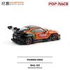 POP RACE 1:64 Toyota Pandem GR86 PR640265 DAIGO SAITO Alloy Diecast Car Model Christmas Gift