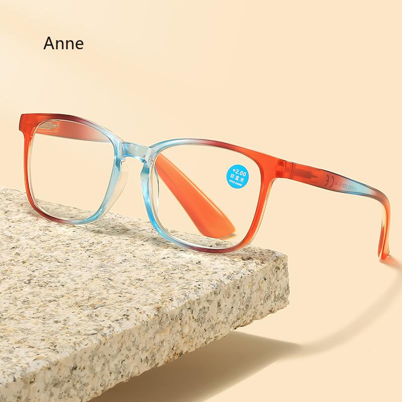 High-definition Reading Glasses Fashionable Large Frame Presbyopia Glasses for Women Anti Blue Light Far Sight Glasses