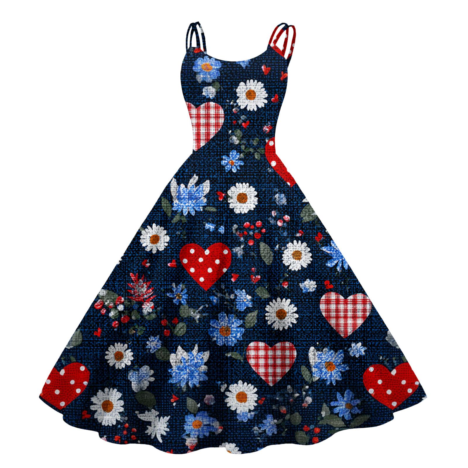 Women s Print Sexy Off-The-Shoulder Punk Vintage Dress L