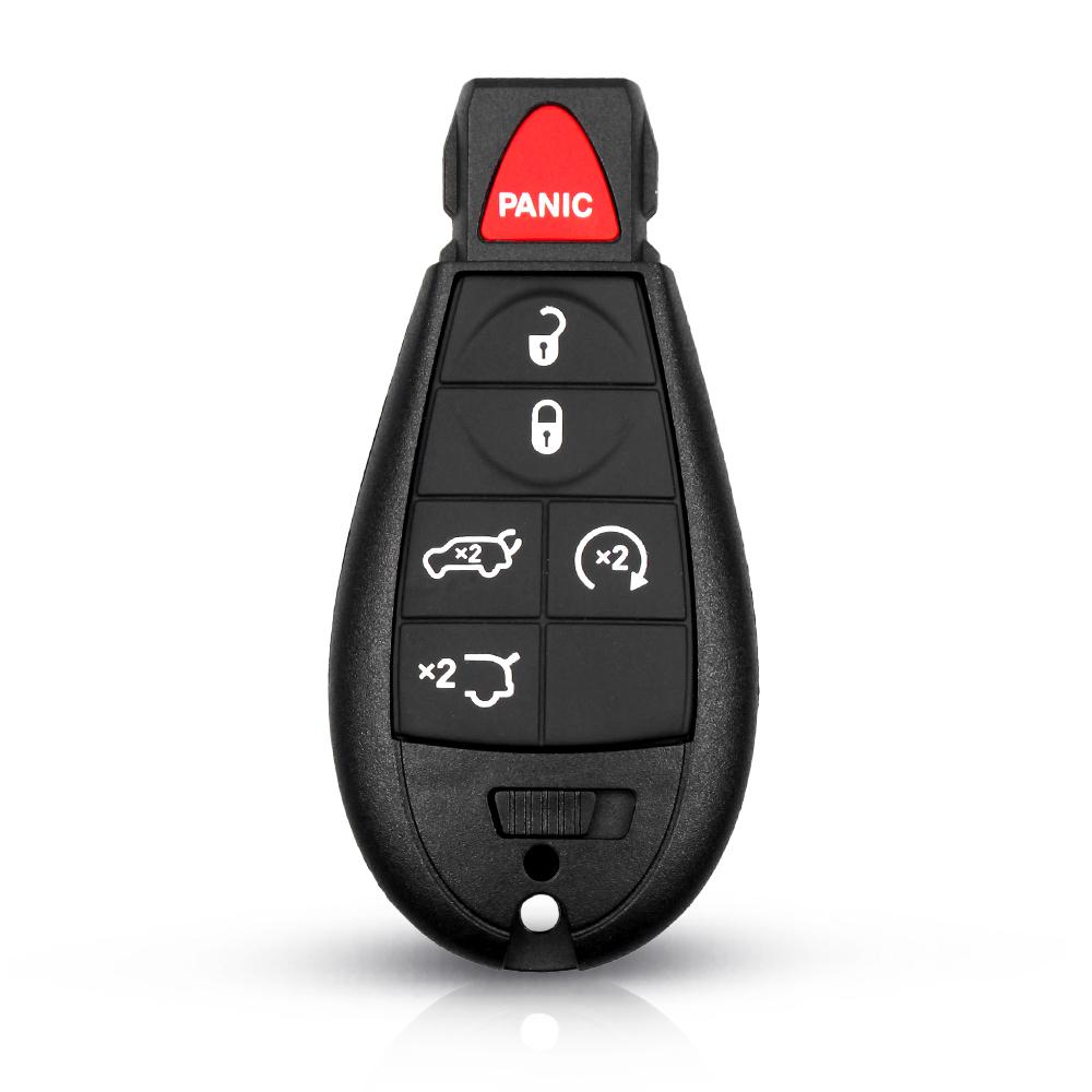 KEYYOU 3/4/5/6/7 Buttons Car Remote Key Shell Fob Case For Jeep Grand Cherokee Chrysler 300 Town & Country Dodge Charger Journey