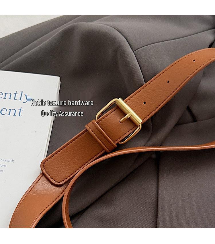 2025 Herbst/Winter Damen Retro Wildleder Umhängetasche - Vielseitige, modische Schultertasche für Freizeit und Pendlergebrauch