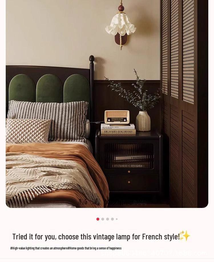 Zhongshan Mid-Century Modern Wall Lamp: Retro French Living Room/Bedroom Lighting