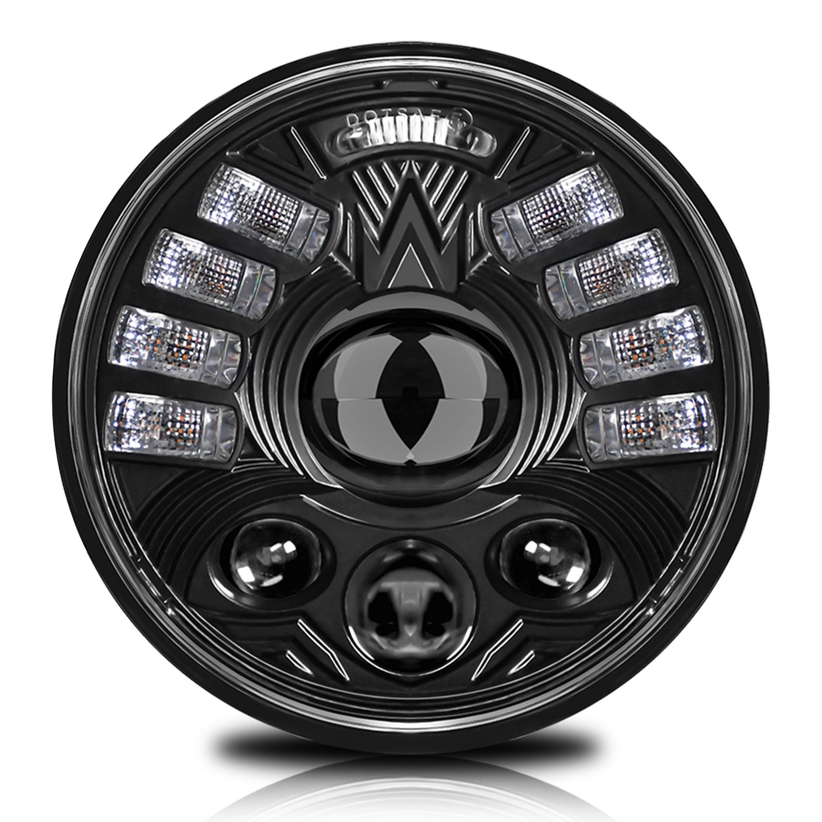 

5.75 Inch LED Headlight for Motorcycle Front Lamp High Low Beam with DRL Turn Signal A