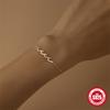 925 Sterling Silver Fashion Summer Wave Pendant Bracelet Women'S Original Design Simple High-End Bracelet Jewelry