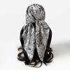New 90-colour Satin Paisley and Cashew Flower Print Square Scarf, Headscarf or Decorative Scarf