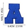 Xiao Tian Colorful 7cm Chenille A-Z Alphabet Embroidered Cloth Patch for Bags