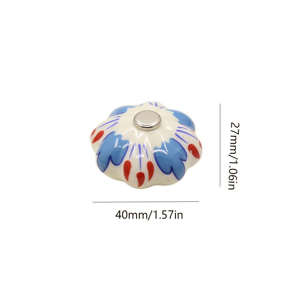 Multiple Colors Ceramic Handle Single Hole Cabinet Pull Vintage Door Knob  Shoe Cabinet