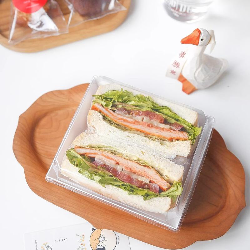 Scatola Rettangolare per Sandwich, Rotolo Torta e Pasticceria Confezione da 50 Pezzi per Confezione