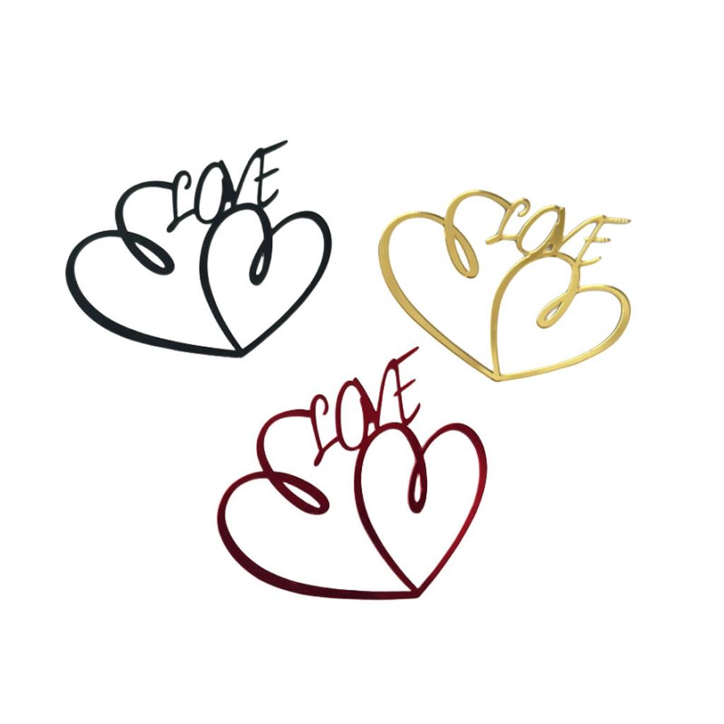 Neue Liebe Hochzeit Cupcake Topper Gold Schwarz Rot Kein Kleben Acryl Kuchen Topper Für Geburtstag Hochzeitsfeier Zubehör Kuchen Dekorationen