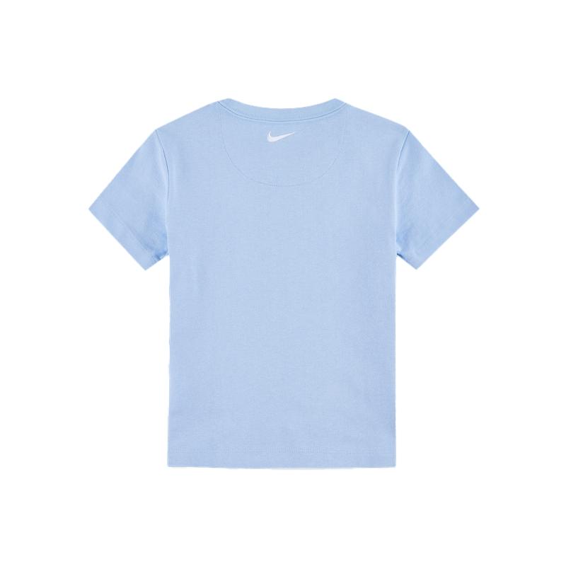 Nike T-Shirt Ringlet Cotton Comfortable Soft Skin-Friendly Short Sleeve Kids Tops Heart-Blue IM4496-422