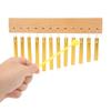 Wind Chime 12 Key Composite Wood Metal Easy Playing Wind Chime Ornament Percussion Instrument Gold