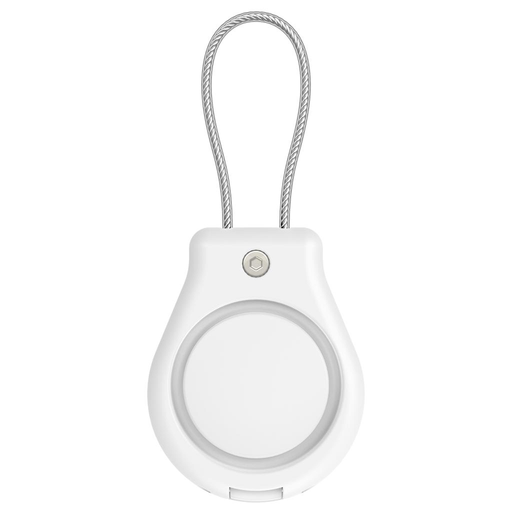 CP22 For Apple AirTag Case Bluetooth-compatible Locator Waterproof PC Protective Cover with Metal Strap