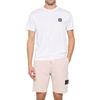 STONE ISLAND Logo Rundhals Kurzarm T-Shirt Herren Oberteile Weiß K1S152100039S0013-V0001