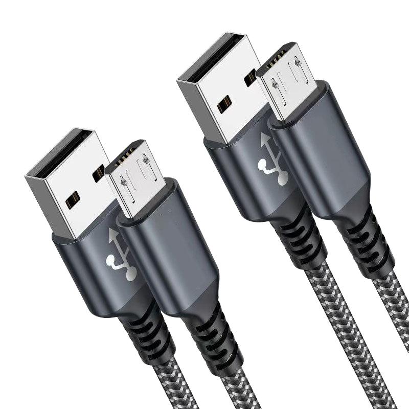 Nylon Braided 5A USB Fast Charging 3A Data Transmission Cable 1M Length Micro Cable for Mobile Phones Electronics 1 meter чёрный