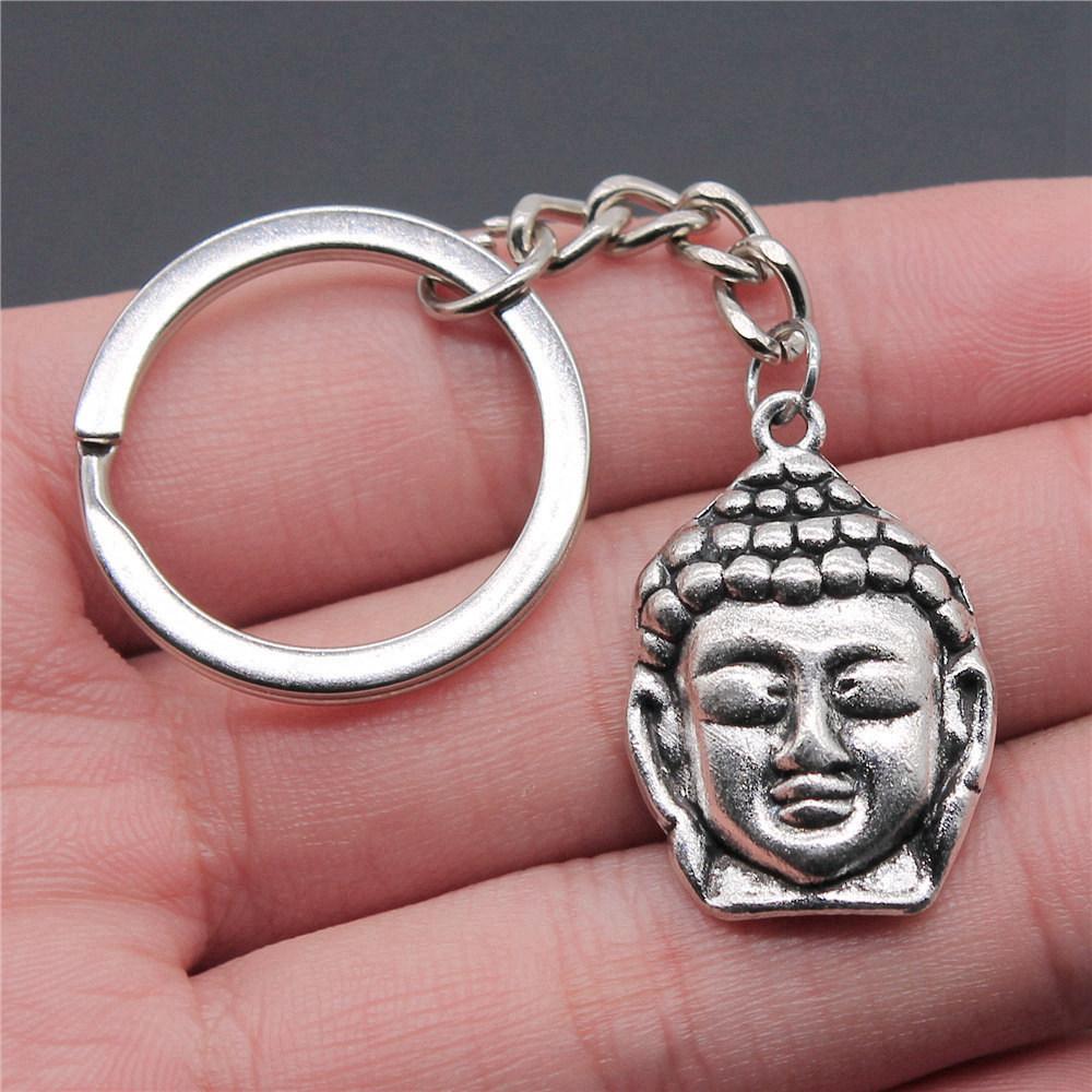 28mm Schlüsselanhänger Buddhismus Vintage Schmuckzubehör QY009