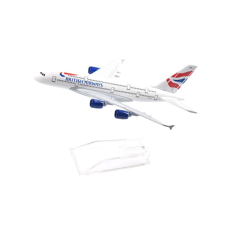 

1/400 Scale 16cm BRITISH AIRWAYS A380 Aircraft Model Planel Airplane Diecast Metal Planes