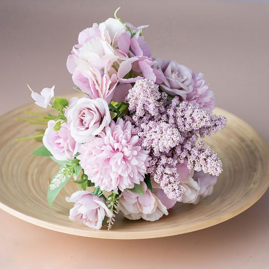 1 Bunch Artificial Bouquet Alice Flower Bridal Home Wedding Party Party